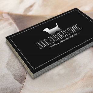 Pet Care Simple Plain Dog Business Card