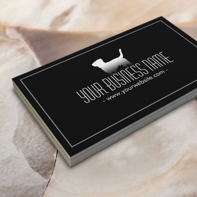 Pet Care Simple Plain Dog Business Card (Creator Uploaded)