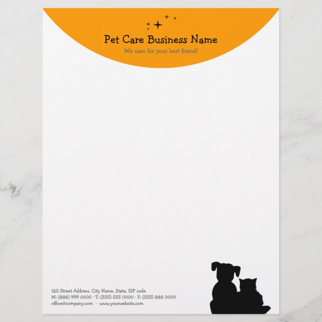 Pet Care / Sitter letterhead Design (Front)