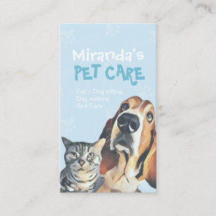 Pet Care Sitting Bathing and Grooming Beauty Salon Appointment Card