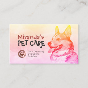 Pet Care Sitting Bathing & Grooming Loyalty Punch