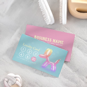 Pet Care Sitting Bathing & Grooming Loyalty Punch