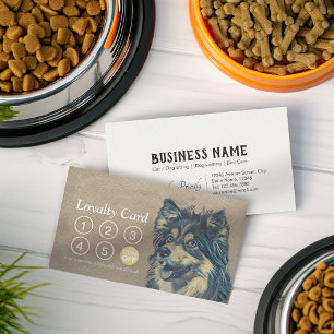 Pet Care Sitting Bathing & Grooming Loyalty Punch