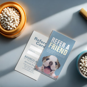 Pet Care Sitting Bathing & Grooming Referral Card