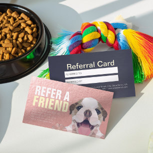 Pet Care Sitting Bathing & Grooming Referral Card