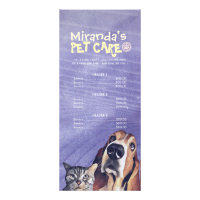 Pet Care Sitting Grooming Beauty Salon Price List