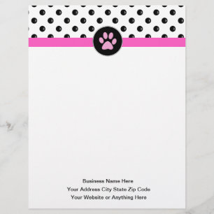 Pet Care Theme Trendy Letterhead