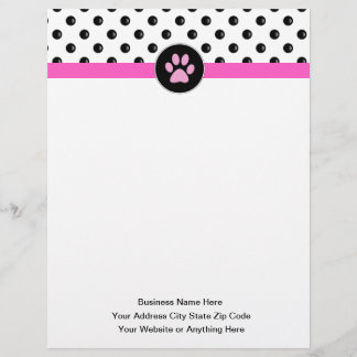Pet Care Theme Trendy Letterhead