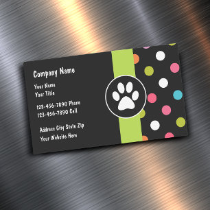 Pet Care Trendy Business Card Magnets
