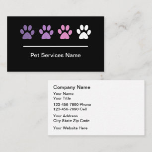 Pet Care Trendy Business Cards