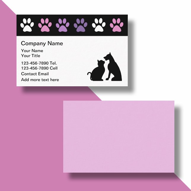 Pet Care Trendy Business Cards Available (Creator Uploaded)