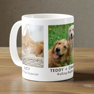 Pet Cat Dog 3 Photo Coffee Mug