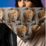 Pet Cat Dog Custom Photo Template Bandana<br><div class="desc">This design may be personalised in the area provided Contact me at colorflowcreations@gmail.com or use the chat option at the top of the page if you wish to have this design on another product, need assistance with the design or have a special request. See more of my designs or follow...</div>