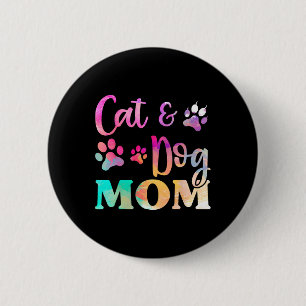 Pet Cat Dog Mum Shirt For Women  6 Cm Round Badge