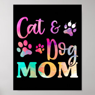 Pet Cat Dog Mum Shirt For Women  Poster
