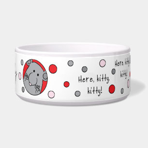 Pet CAT Large Pet Bowl "Here,Kitty,Kitty!"