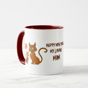 PET CAT NEW YEAR MUG 2023 AS GIFT FOR MOM