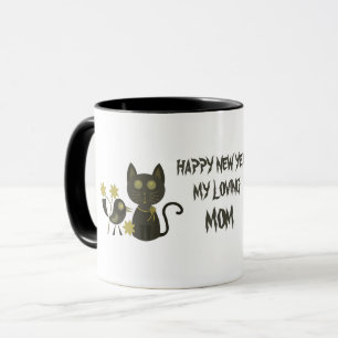 PET CAT NEW YEAR MUG AS A GIFT FOR LOVING MOM