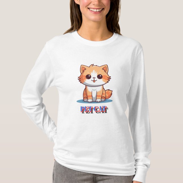 Pet Cat T-Shirt (Front)