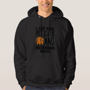 Pet Cats Horror Movies Vintage Halloween Shirt Des