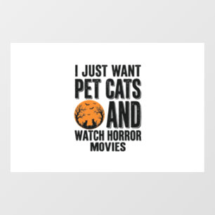 Pet Cats Horror Movies Vintage Halloween Shirt Des
