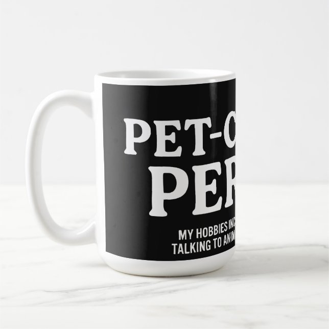 Pet Centric Person Coffee Mug (Left)
