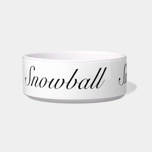 Pet Ceramic Bowl with Custom Name for Cat or Dog