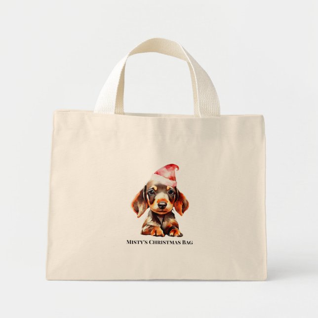 Pet Christmas Gift Mini Tote Bag (Front)