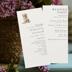 Pet Cream Wedding Program