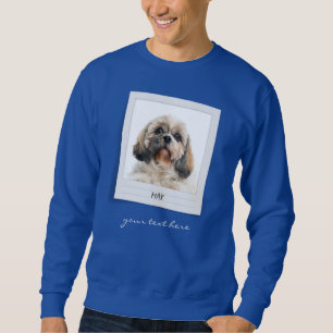 Pet Dog Birthday Photo Frame Personalised Sweatshirt