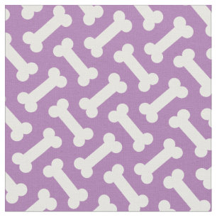 Pet Dog Bones Cute Herringbone Fabric