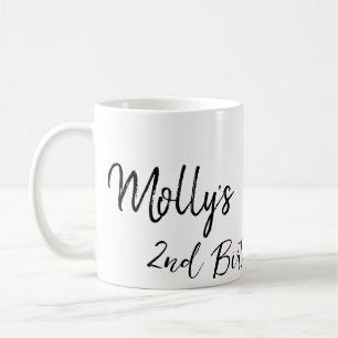 Pet dog cat animal birthday photo modern simple coffee mug