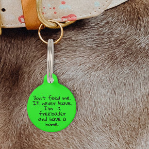 Pet Dog Cat Funny Humour Customise ID Lost Pet  Pet Tag