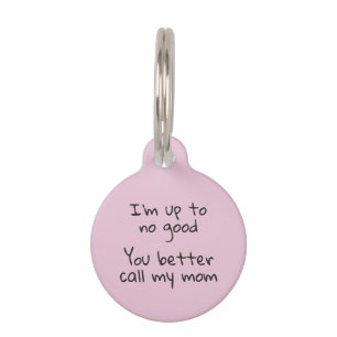 Pet Dog Cat Funny Humour Customise ID Lost Tag