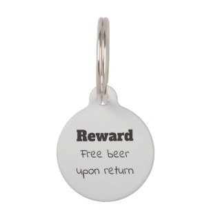 Pet Dog Cat Funny Humour Customise ID Lost Tag