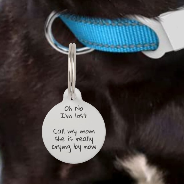 Pet Dog Cat Funny Humour Customise ID Tag (Creator Uploaded)