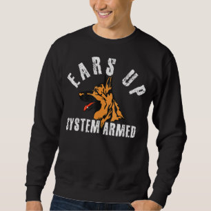 Pet Dog  Dog Shepherd Ears Up Cute Belgian Malinoi Sweatshirt