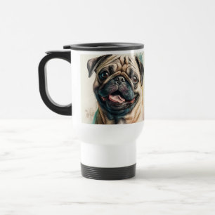 Pet Dog Elegant Modern Custom Photo Personalised Travel Mug