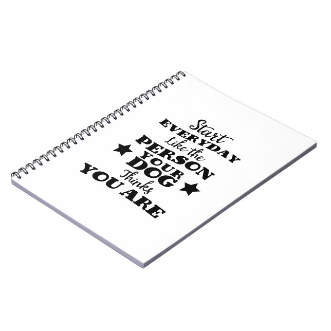 Pet Dog Funny Quote Notebook (Left Side)