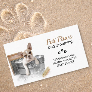 Pet Dog Grooming Service Business Card