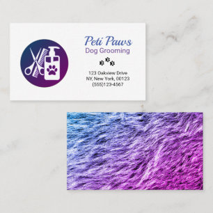 Pet Dog Grooming Service Business Card