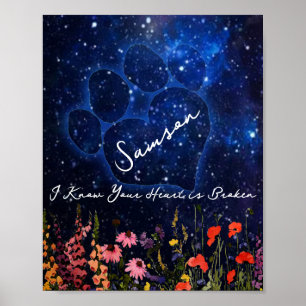 Pet Dog Loss Sympathy Poster