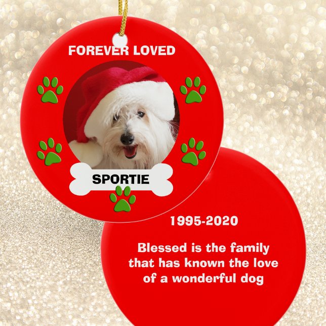 Pet Dog Memorial Christmas Ornament Gifts (Creator Uploaded)
