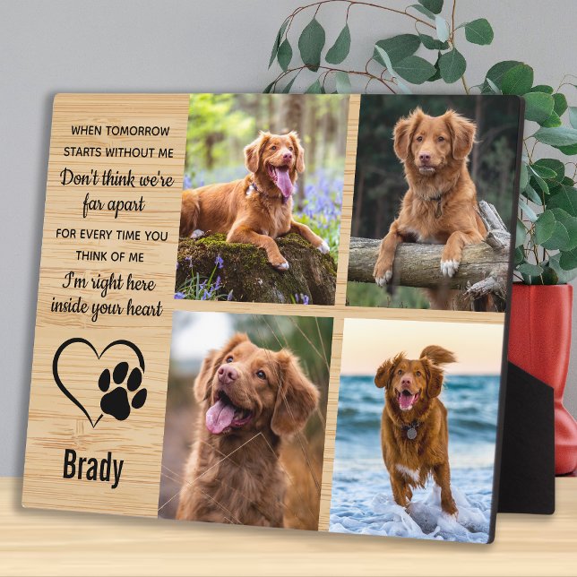 Pet Dog Memorial Gift- Sympathy Pet Loss Keepsake Plaque (Creator Uploaded)