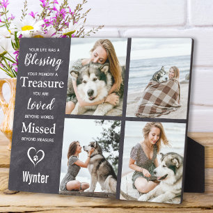 Pet Dog Memorial Pet Loss Remembrance Keepsake Plaque