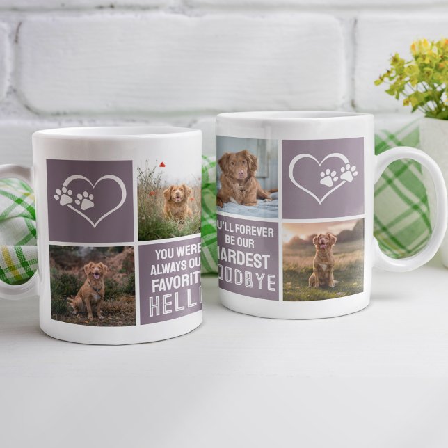 Pet Dog Memorial Photo Collage Coffee Mug (Creator Uploaded)