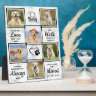Pet Dog Memorial Sympathy Quote 6 Photo Collage