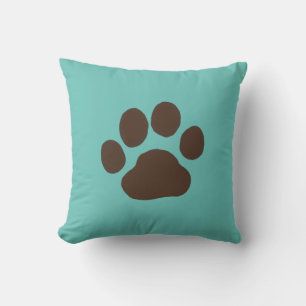 Pet Dog Paw Print Cool Canine Lover's Cushion