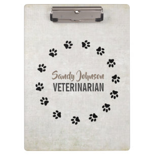 Pet Dog VETERINARIAN Grooming Boarding Services Clipboard