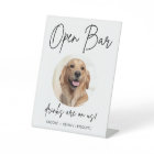 Pet Dog Wedding Open Bar Drinks Cocktail